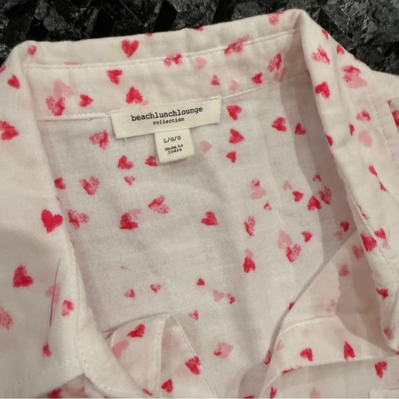 beachlunchlounge White Pink Heart Shirt - Picture 3 of 4